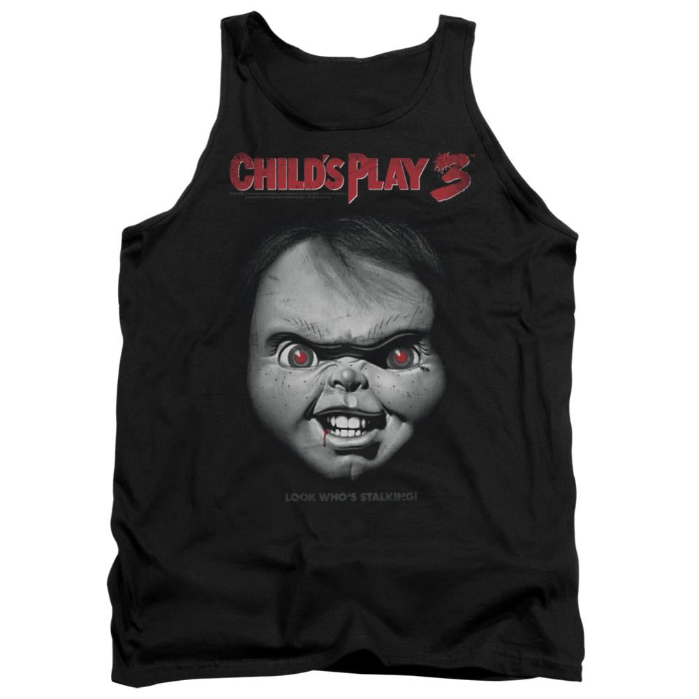 Child's Play 3 Face Poster Men's 18/1 Cotton Tank Top