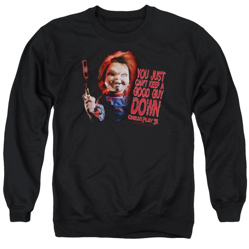 Child's Play 3 Good Guy Men's Crewneck 50 50 Poly Long-Sleeve T-Shirt