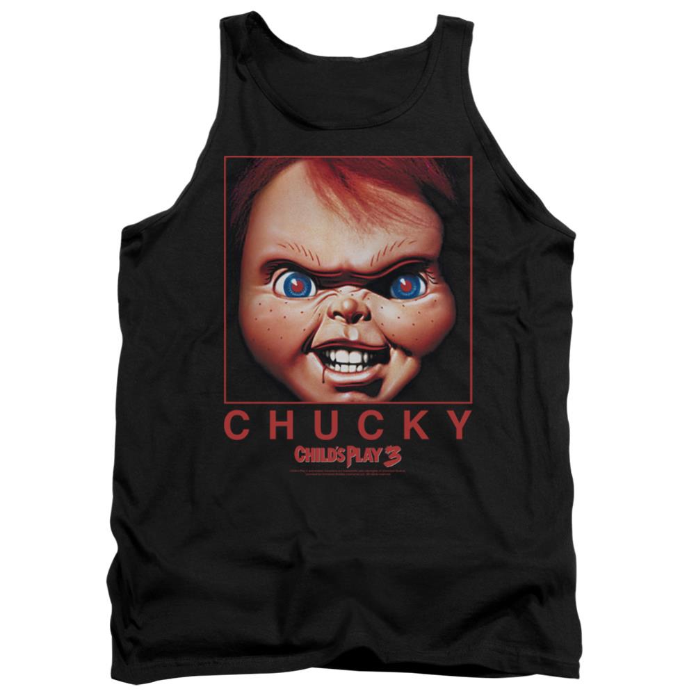 Child's Play Chucky Squared Men's 18/1 Cotton Tank Top