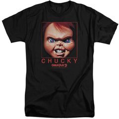 Child's Play Chucky Squared Men's 18/1 Tall Cotton Short-Sleeve T-Shirt