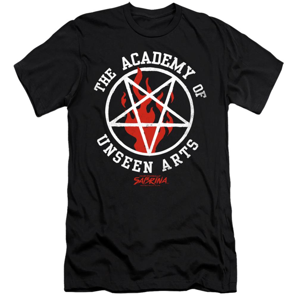 Chilling Adventures Of Sabrina Academy Of Unseen Arts Men's Ultra-Soft 30/1 Cotton Slim Short-Sleeve T-Shirt