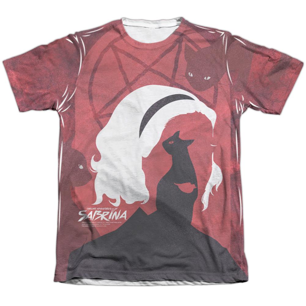 Chilling Adventures Of Sabrina Cats Men's Regular Fit Poly Cotton Short-Sleeve T-Shirt