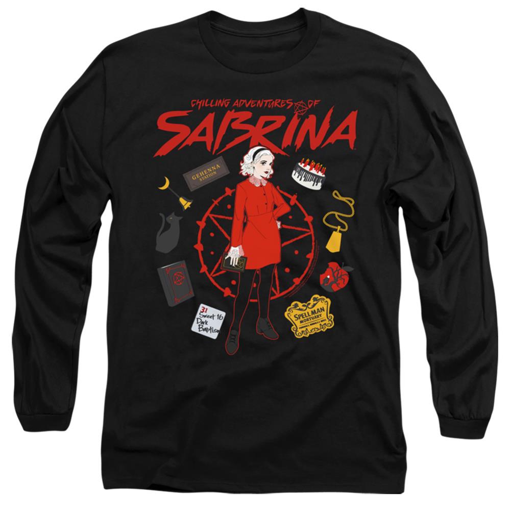 Chilling Adventures Of Sabrina Circle Men's 18/1 Cotton Long-Sleeve T-Shirt