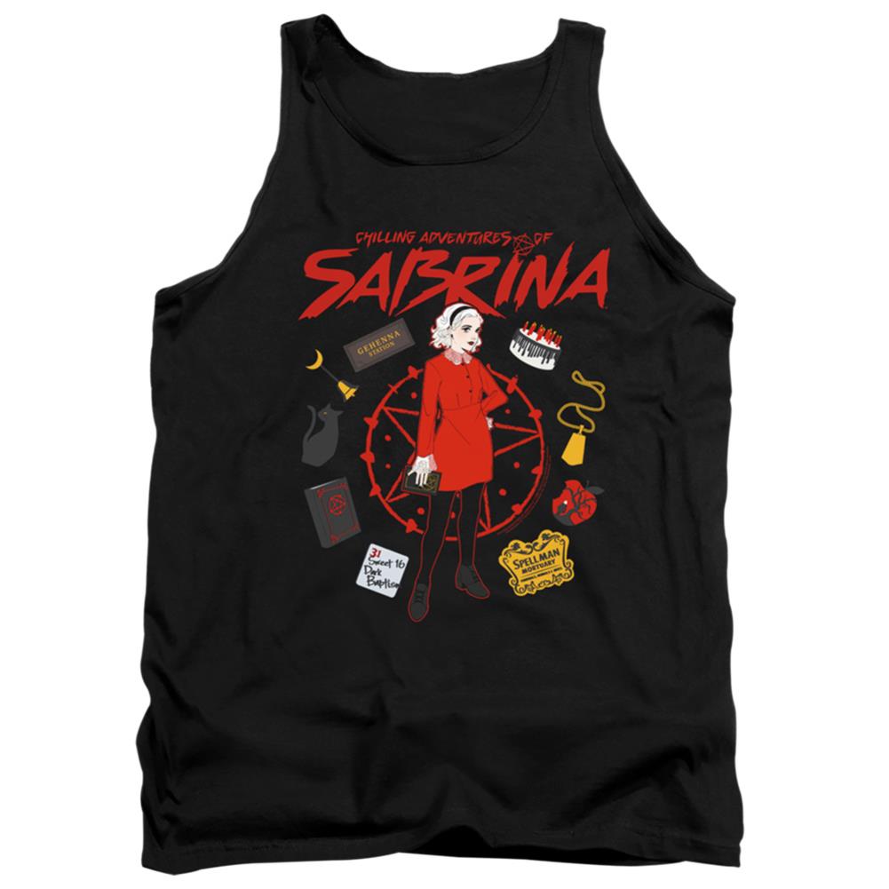 Chilling Adventures Of Sabrina Circle Men's 18/1 Cotton Tank Top