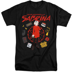 Chilling Adventures Of Sabrina Circle Men's 18/1 Tall Cotton Short-Sleeve T-Shirt