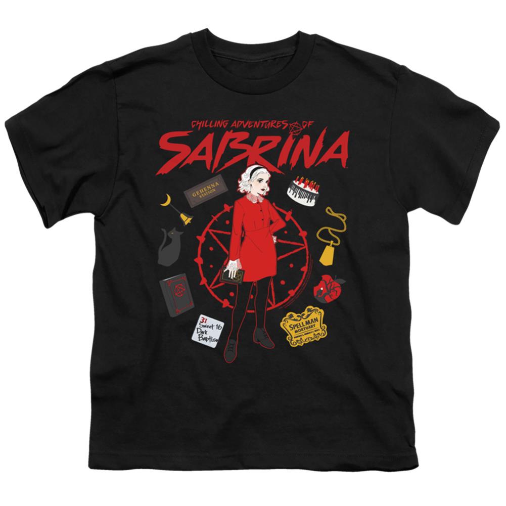Chilling Adventures Of Sabrina Circle Youth 18/1 100% Cotton Short-Sleeve T-Shirt