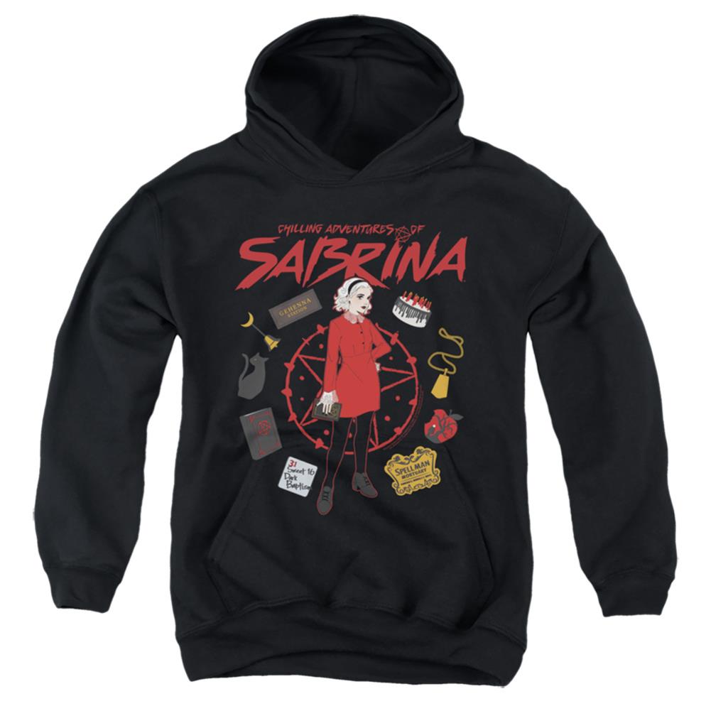 Chilling Adventures Of Sabrina Circle Youth Cotton Poly Pull-Over Hoodie