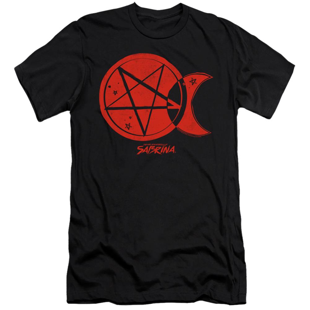 Chilling Adventures Of Sabrina Dark Moon Men's Ultra-Soft 30/1 Cotton Slim Short-Sleeve T-Shirt