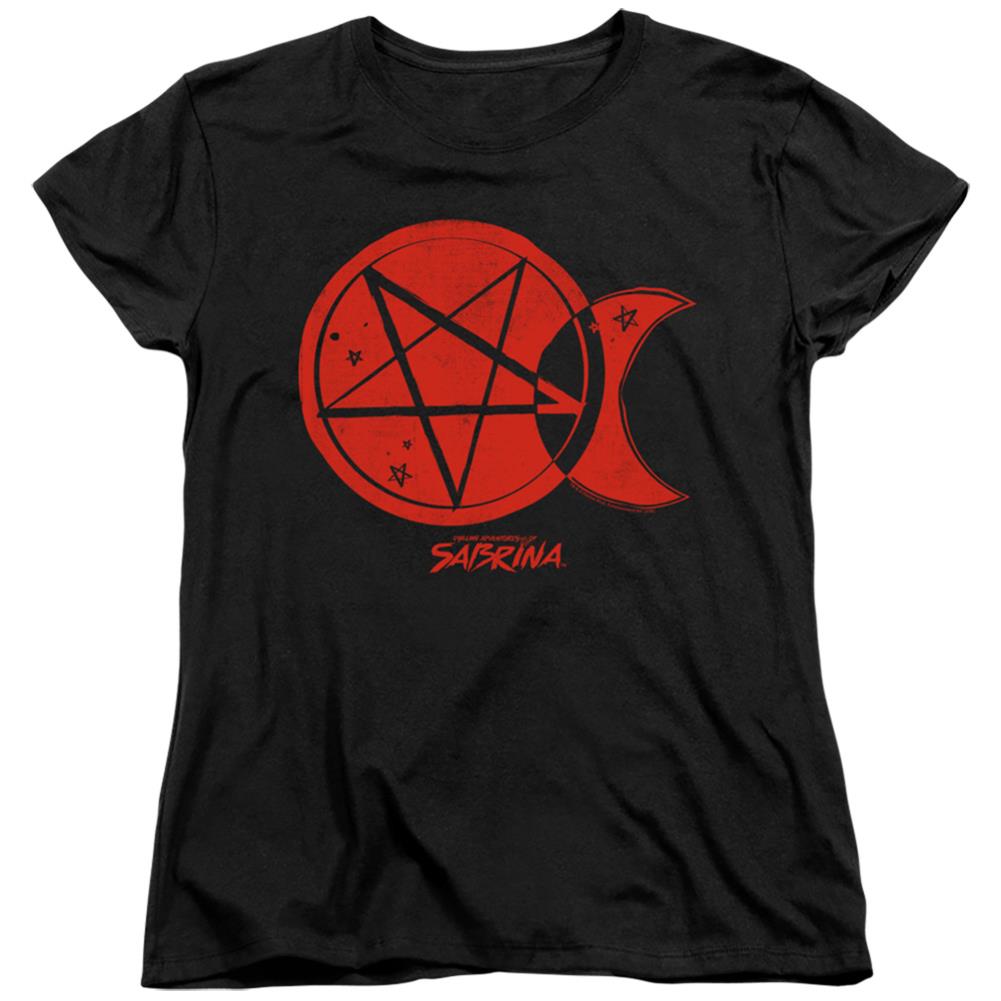 Chilling Adventures Of Sabrina Dark Moon Women's 18/1 Cotton Short-Sleeve T-Shirt