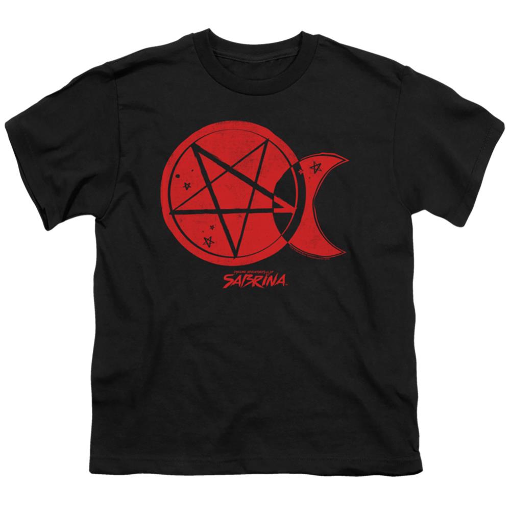 Chilling Adventures Of Sabrina Dark Moon Youth 18/1 100% Cotton Short-Sleeve T-Shirt