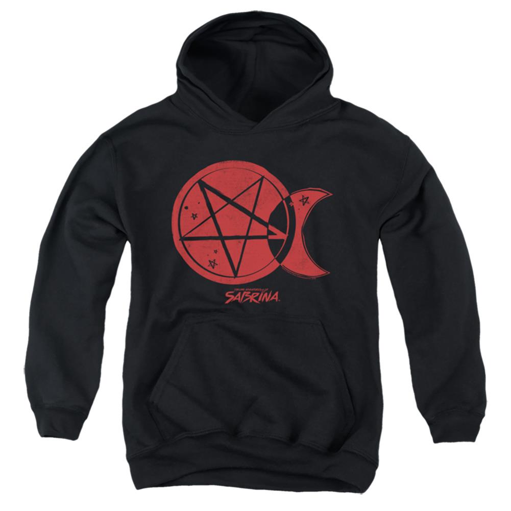 Chilling Adventures Of Sabrina Dark Moon Youth Cotton Poly Pull-Over Hoodie