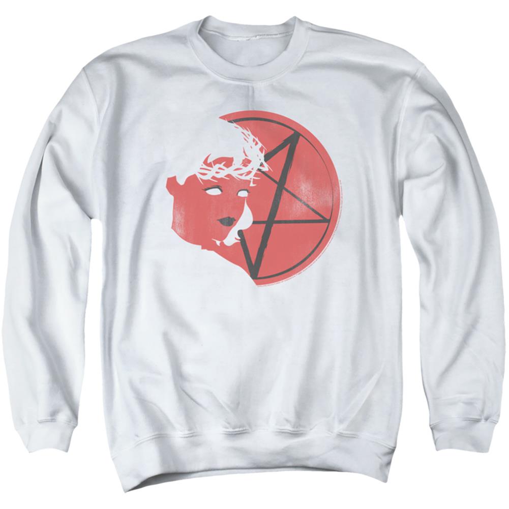 Chilling Adventures Of Sabrina Herald Sabrina Men's Crewneck 50 50 Poly Long-Sleeve T-Shirt