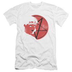 Chilling Adventures Of Sabrina Herald Sabrina Men's Ultra-Soft 30/1 Cotton Slim Short-Sleeve T-Shirt