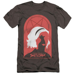 Chilling Adventures Of Sabrina Sabrina And Salem Men's Ultra-Soft 30/1 Cotton Slim Short-Sleeve T-Shirt