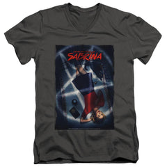 Chilling Adventures Of Sabrina Sabrina Key Art Men's 30/1 Cotton Slim V-Neck T-Shirt