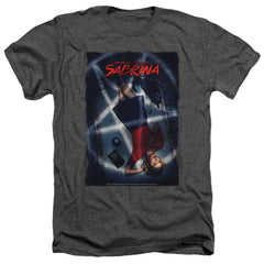 Chilling Adventures Of Sabrina Sabrina Key Art Men's 30/1 Heather 60 40 Poly Short-Sleeve T-Shirt