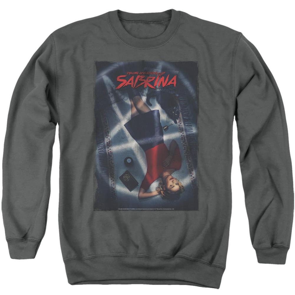 Chilling Adventures Of Sabrina Sabrina Key Art Men's Crewneck 50 50 Poly Long-Sleeve T-Shirt