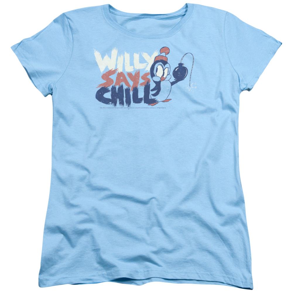Chilly Willy I Say Chill Women's 18/1 Cotton Short-Sleeve T-Shirt
