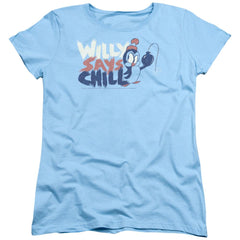 Chilly Willy I Say Chill Women's 18/1 Cotton Short-Sleeve T-Shirt