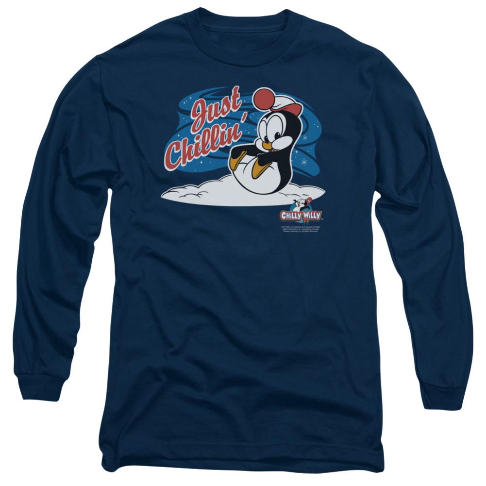Chilly Willy Just Chillin Men's 18/1 Cotton Long-Sleeve T-Shirt