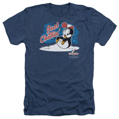Chilly Willy Just Chillin Men's 30/1 Heather 60 40 Poly Short-Sleeve T-Shirt