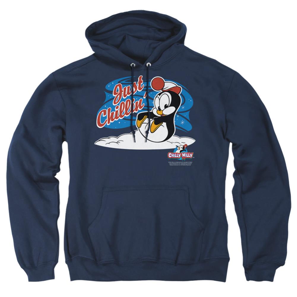 Chilly Willy Just Chillin Men's Pull-Over 75 25 Poly Hoodie