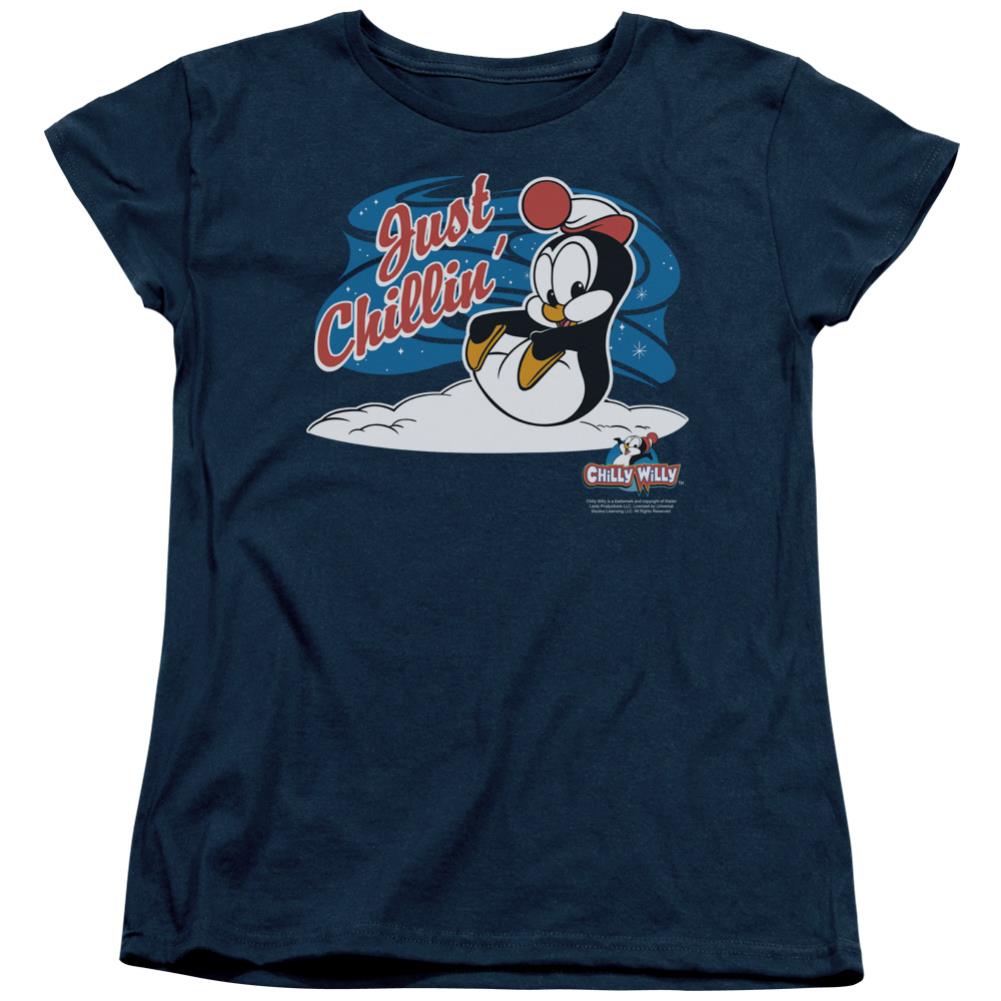 Chilly Willy Just Chillin Women's 18/1 Cotton Short-Sleeve T-Shirt