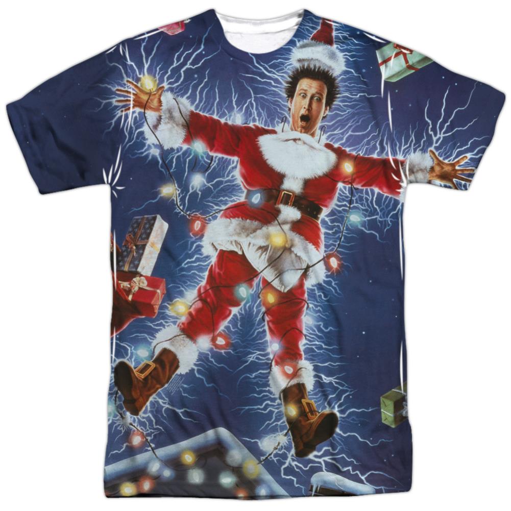 Christmas Vacation Electrified Men's Regular Fit Polyester Short-Sleeve T-Shirt