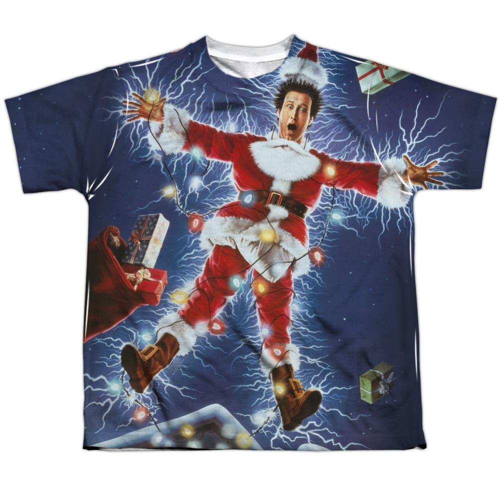 Christmas Vacation Electrified Youth Regular Fit Poly Short-Sleeve T-Shirt
