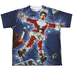 Christmas Vacation Electrified Youth Regular Fit Poly Short-Sleeve T-Shirt