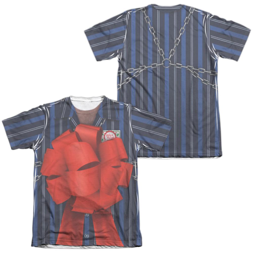 Christmas Vacation Frank Shirley (Front/Back Print) Men's Regular Fit Poly Cotton Short-Sleeve T-Shirt