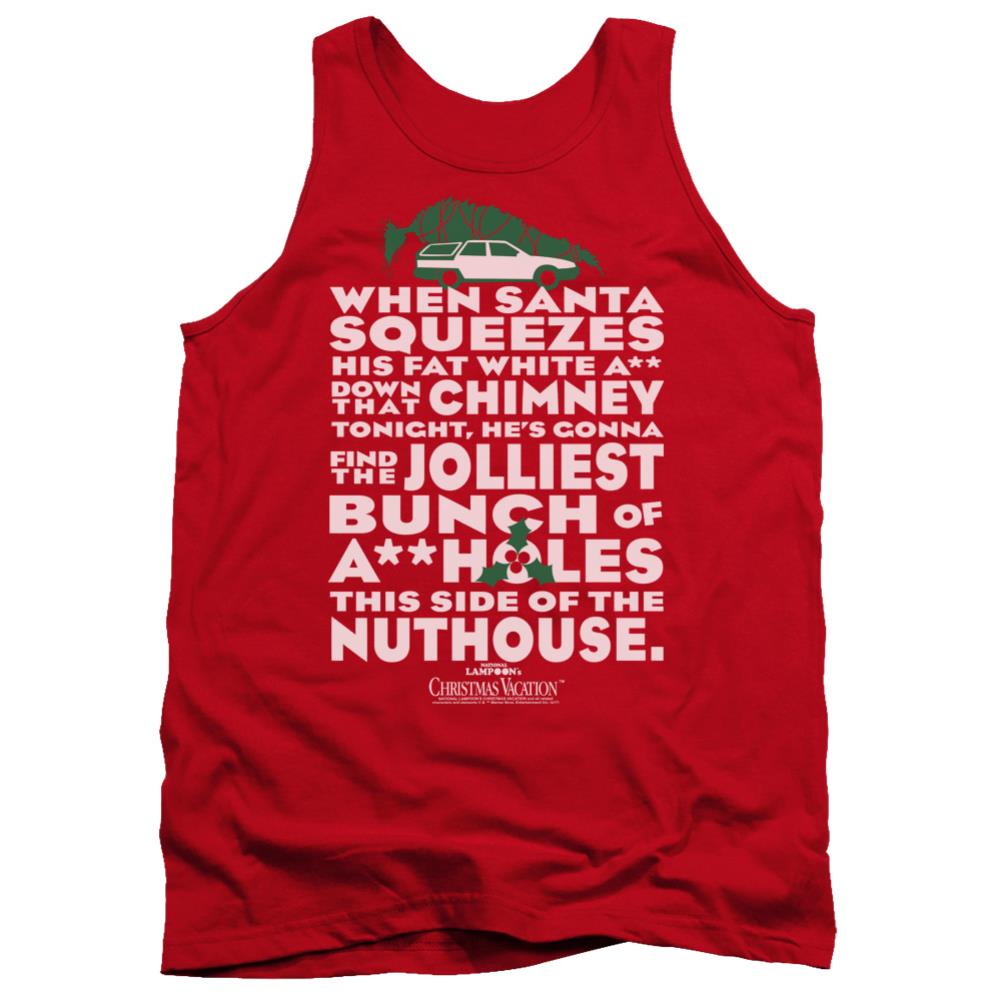 Christmas Vacation Jolliest Bunch Men's 18/1 Cotton Tank Top