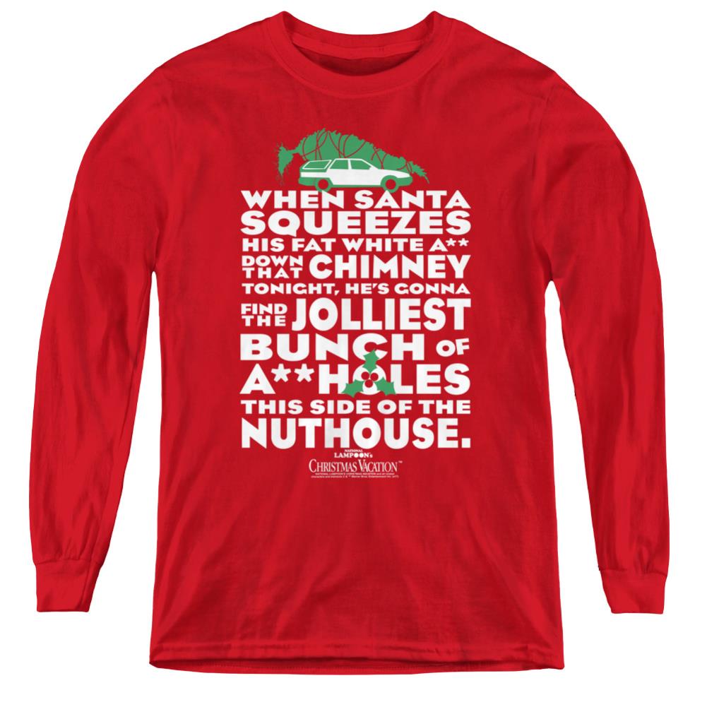 Christmas Vacation Jolliest Bunch Youth Long-Sleeve T-Shirt