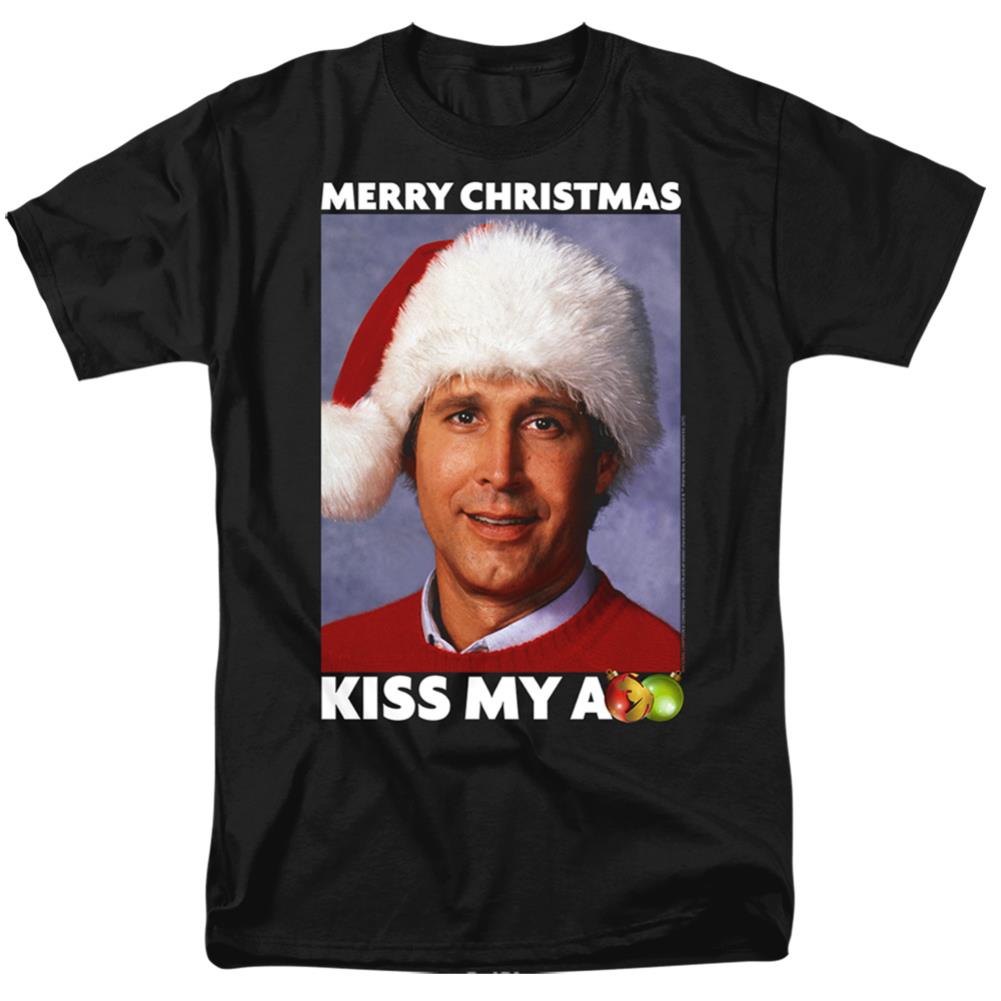 Christmas Vacation Merry Kiss Men's 18/1 Cotton Short-Sleeve T-Shirt