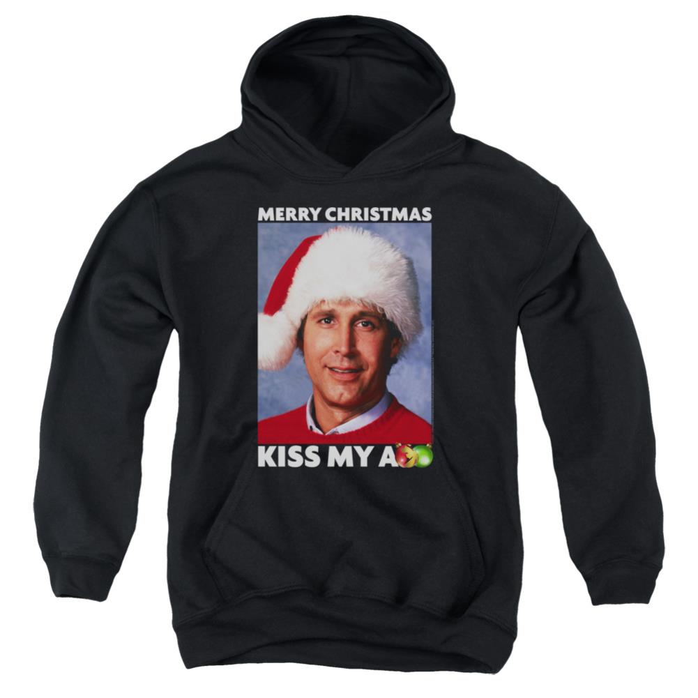 Christmas Vacation Merry Kiss Youth Cotton Poly Pull-Over Hoodie