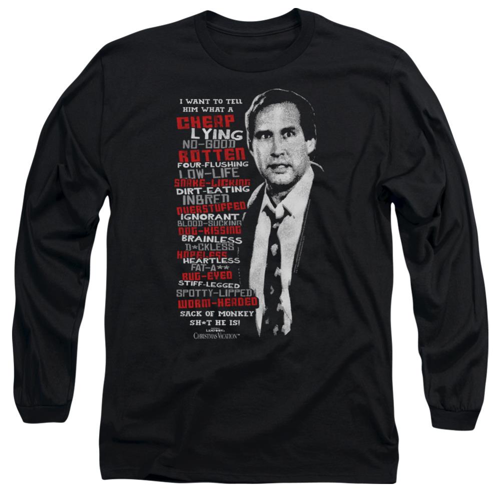 Christmas Vacation Profanities Men's 18/1 Cotton Long-Sleeve T-Shirt