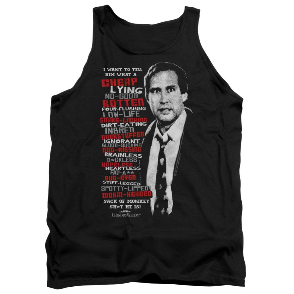 Christmas Vacation Profanities Men's 18/1 Cotton Tank Top