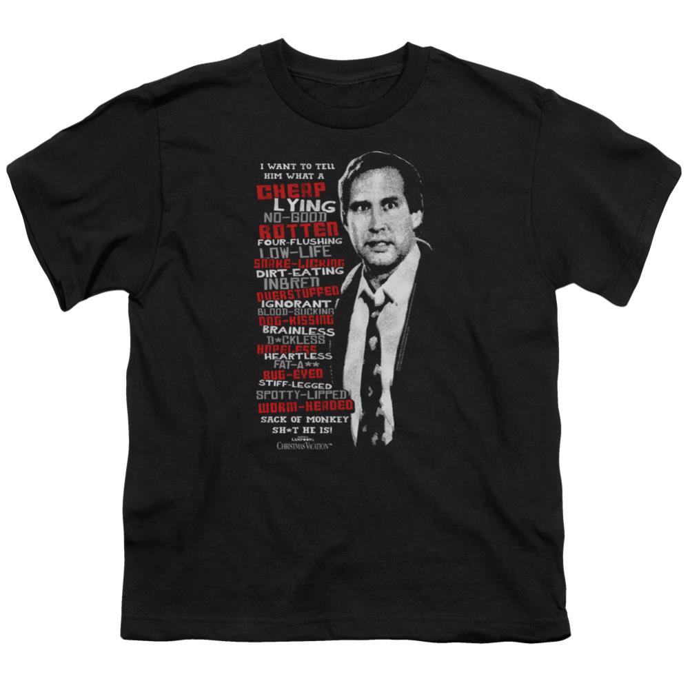 Christmas Vacation Profanities Youth 18/1 100% Cotton Short-Sleeve T-Shirt