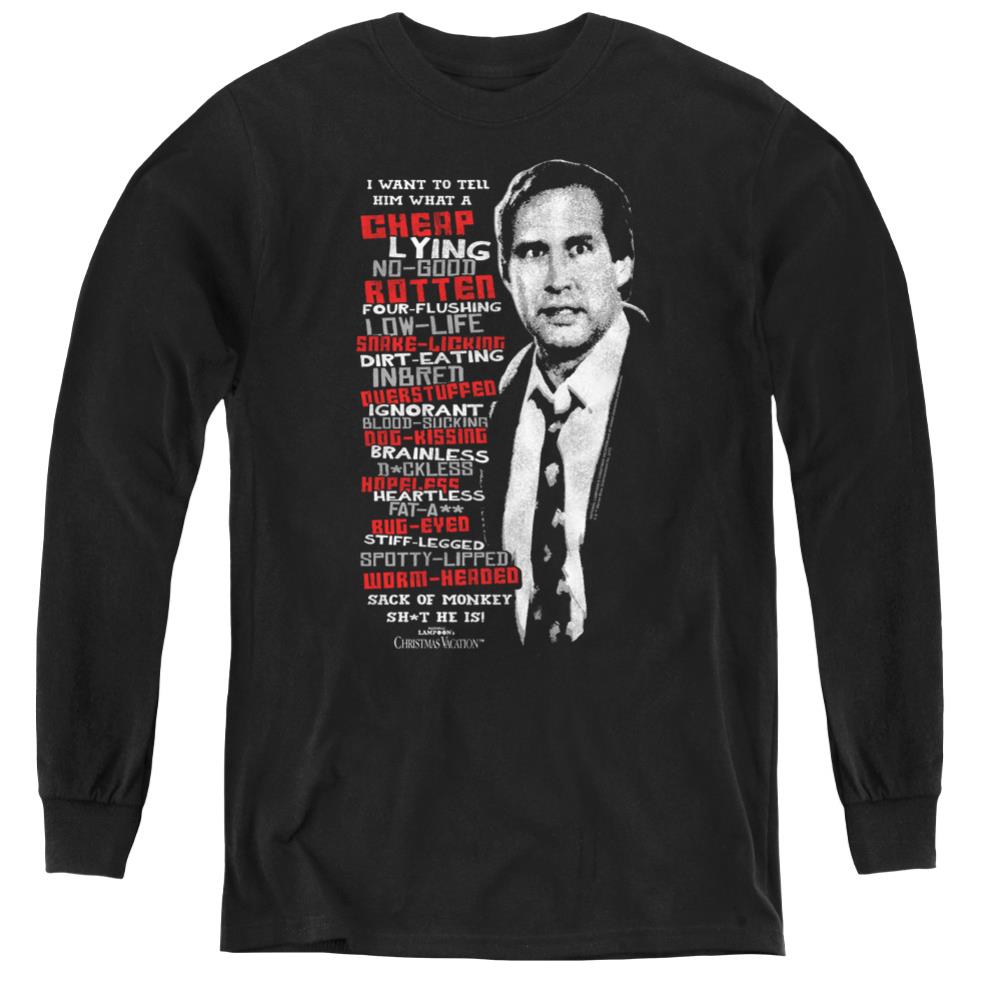 Christmas Vacation Profanities Youth Long-Sleeve T-Shirt