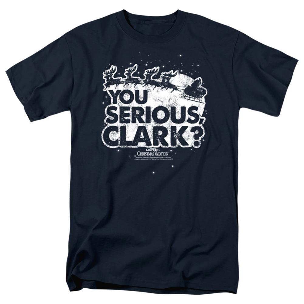 Christmas Vacation You Serious Clark Men's 18/1 Cotton Short-Sleeve T-Shirt
