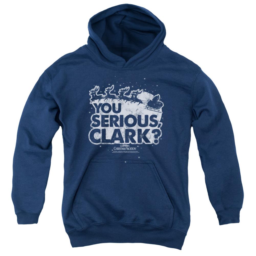 Christmas Vacation You Serious Clark Youth Cotton Poly Pull-Over Hoodie