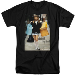 Clueless Oops My Bad Men's 18/1 Tall Cotton Short-Sleeve T-Shirt