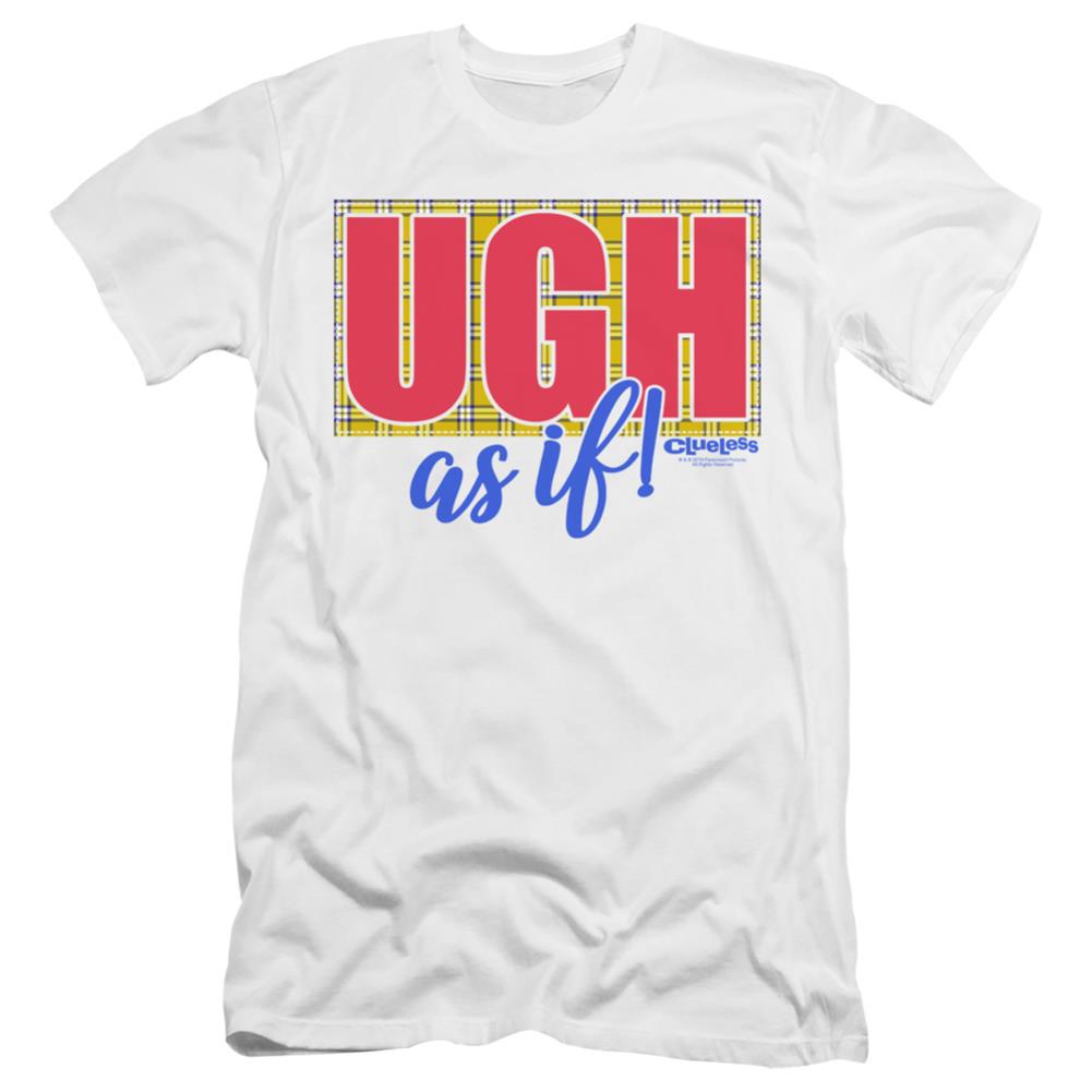 Clueless Ugh As If Men's Ultra-Soft 30/1 Cotton Slim Short-Sleeve T-Shirt