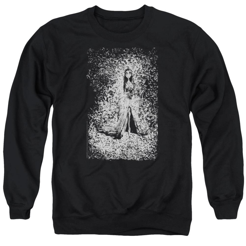 Corpse Bride Bird Dissolve Men's Crewneck 50 50 Poly Long-Sleeve T-Shirt