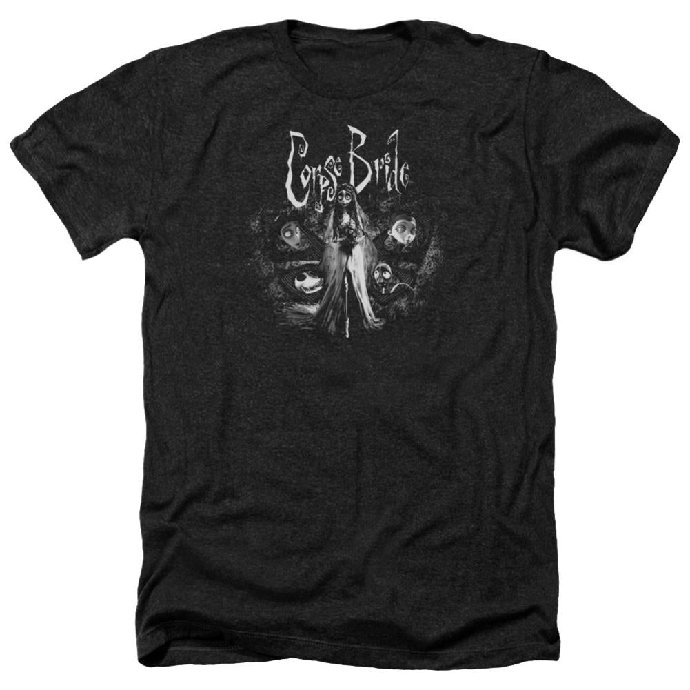 Corpse Bride Bride To Be Men's 30/1 Heather 60 40 Poly Short-Sleeve T-Shirt