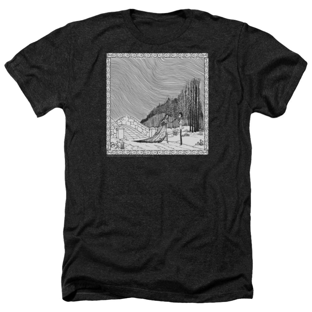 Corpse Bride My Darling Men's 30/1 Heather 60 40 Poly Short-Sleeve T-Shirt