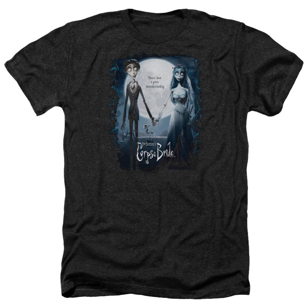 Corpse Bride Poster Men's 30/1 Heather 60 40 Poly Short-Sleeve T-Shirt