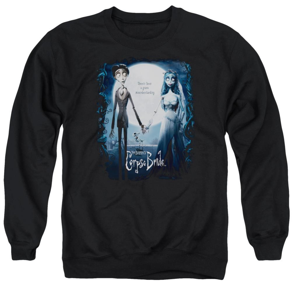 Corpse Bride Poster Men's Crewneck 50 50 Poly Long-Sleeve T-Shirt