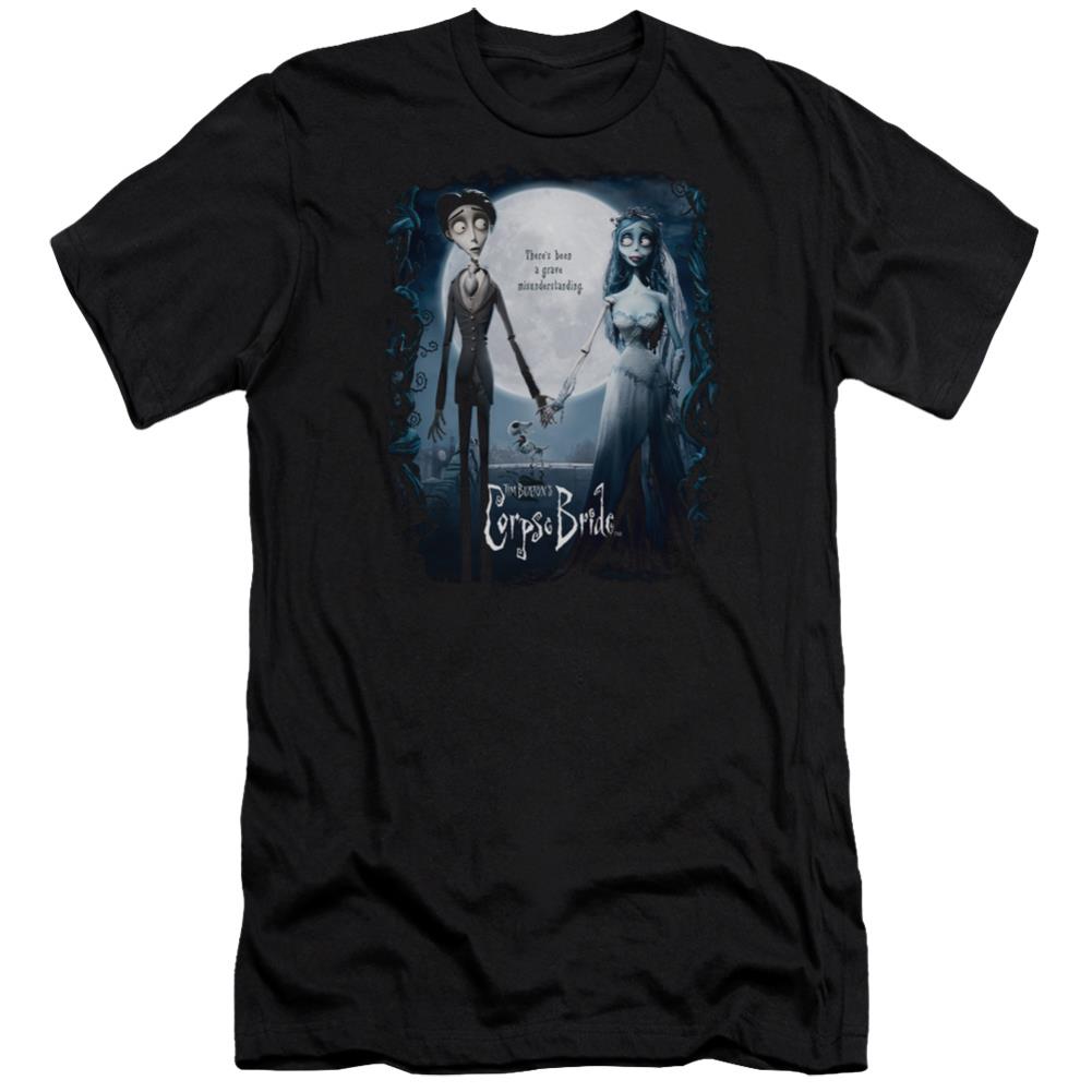 Corpse Bride Poster Men's Ultra-Soft 30/1 Cotton Slim Short-Sleeve T-Shirt
