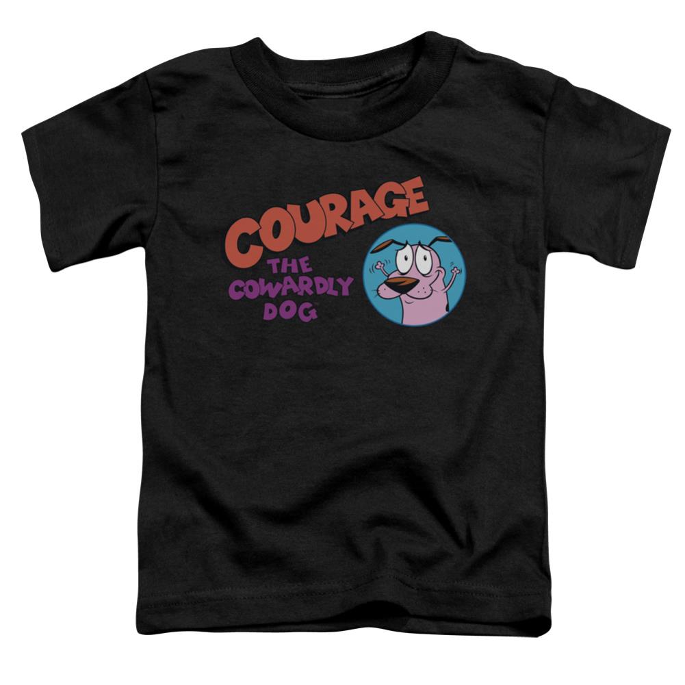 Courage The Cowardly Dog Courage Logo Toddler 18/1 Cotton Short-Sleeve T-Shirt